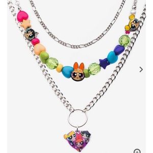 The Powerpuff Girls Beaded Chain Necklace Set Hot‎ Topics
